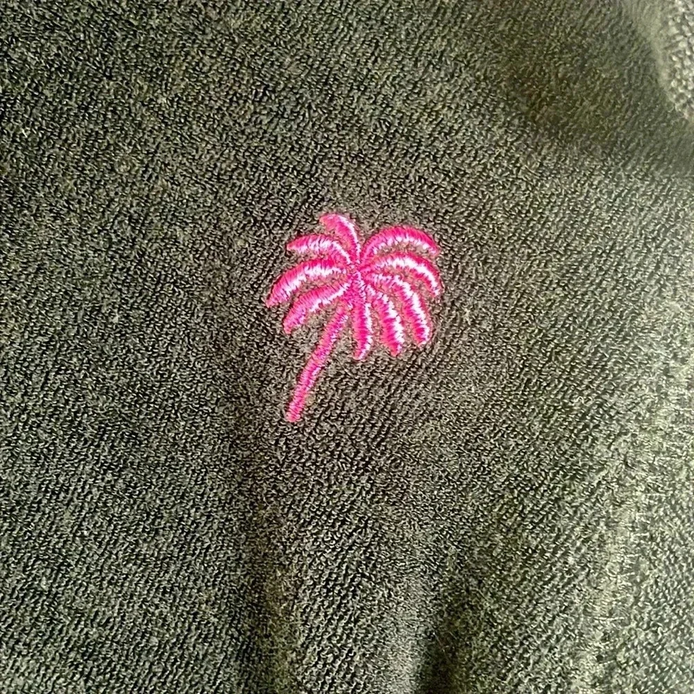 Lily PULTIZER Black Zip Up Hoodie Size 8 - Picture 3 of 5